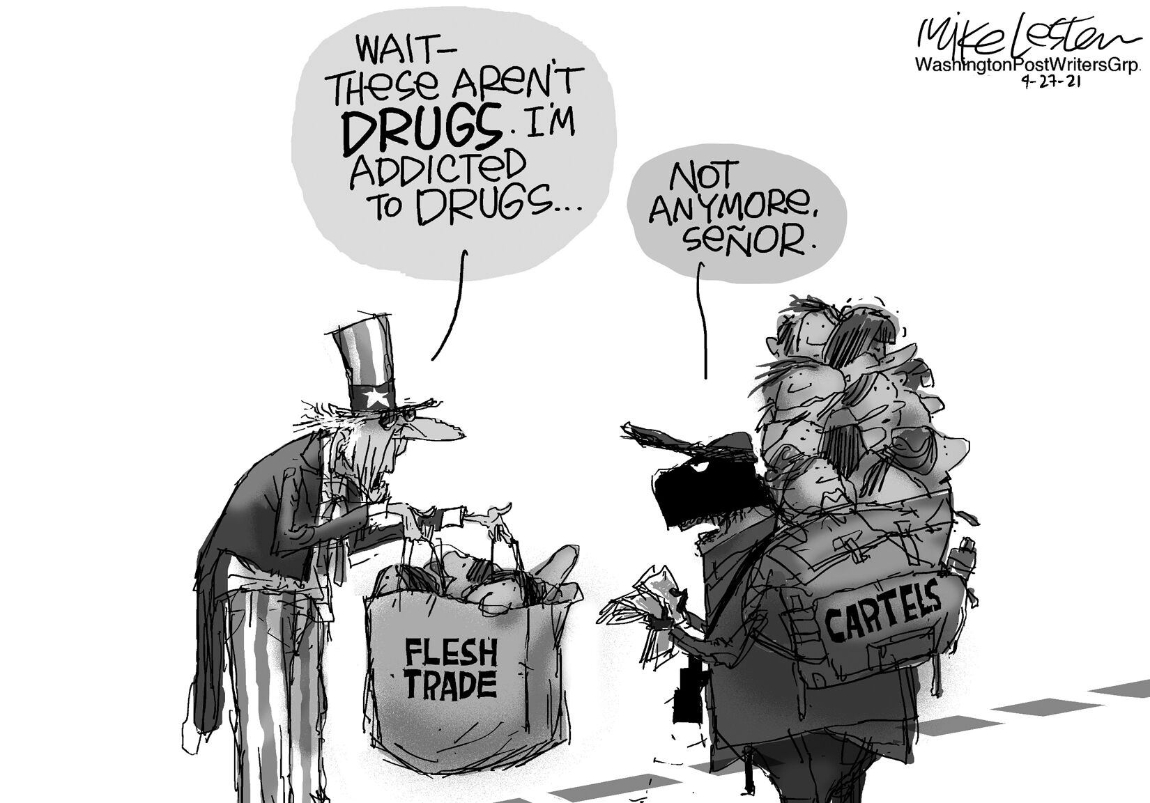 Mike Lester cartoon